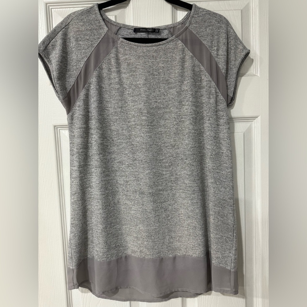 Grey Gold Shimmer Women’s Top